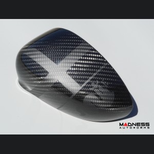 Alfa Romeo 4C Mirror Covers - Carbon Fiber - Full Replacements - Alfa Romeo Theme